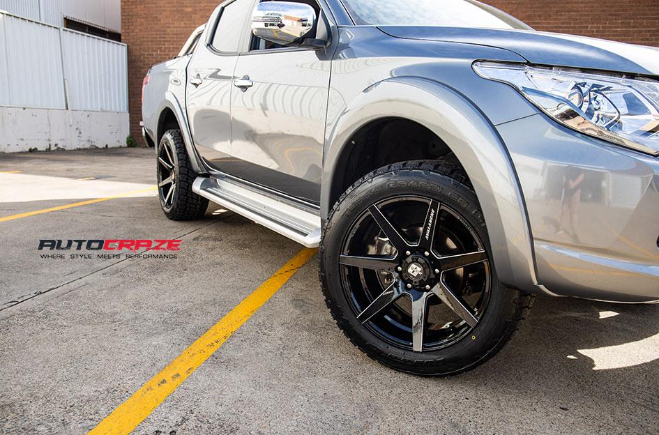 MITSUBISHI TRITON AVALANCHE MATTE BLACK FRONT MILLED